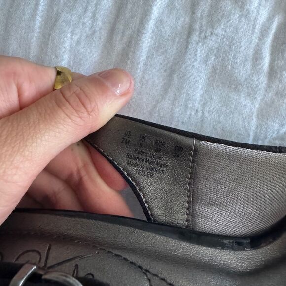 LifeStride Teller Black Peep Toe Slingback Women’s 7M Comfort Shoes 3.5” Heel - Picture 5 of 15